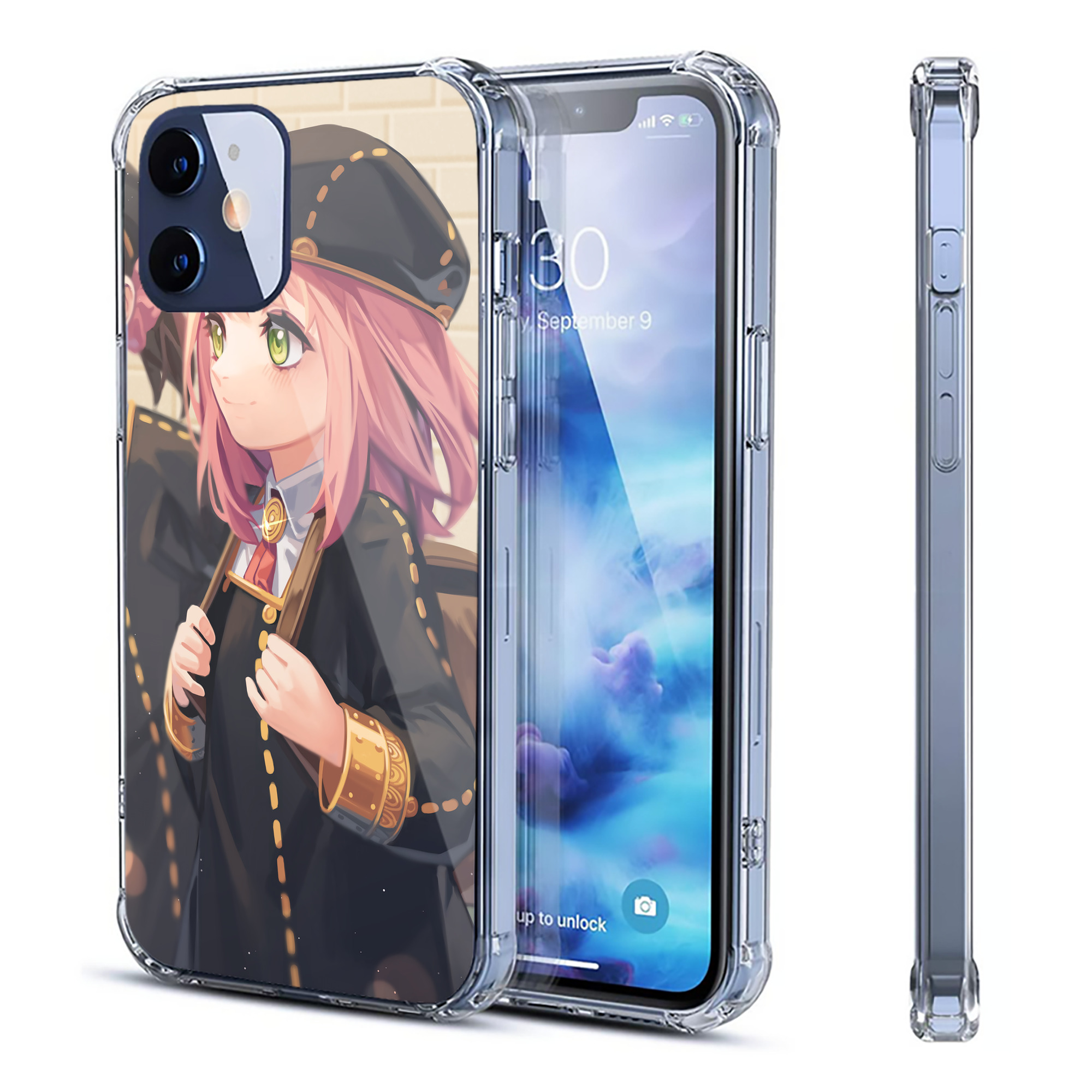 （画像用） SPY×FAMILY间谍家家酒 【iPhone 12シリーズ対応】透明スマホケース（クリアソフトケース）